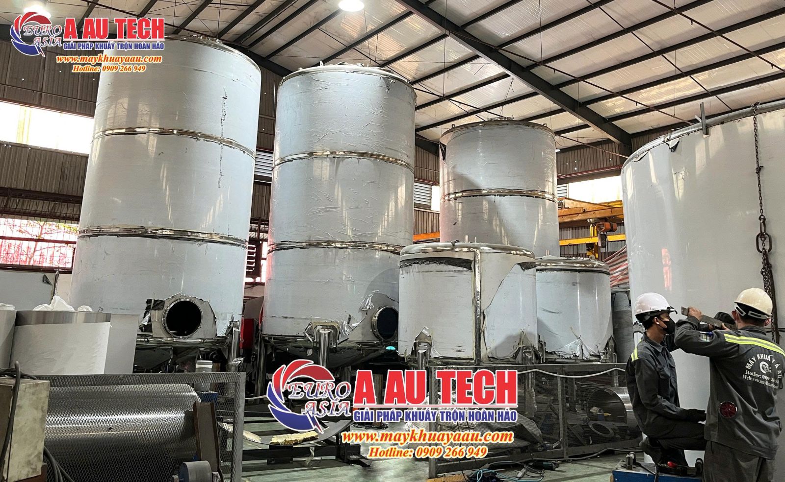 gia công bồn chứa sơn