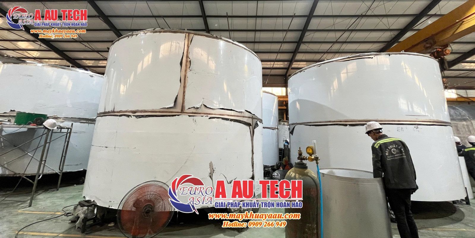 gia công bồn chứa inox