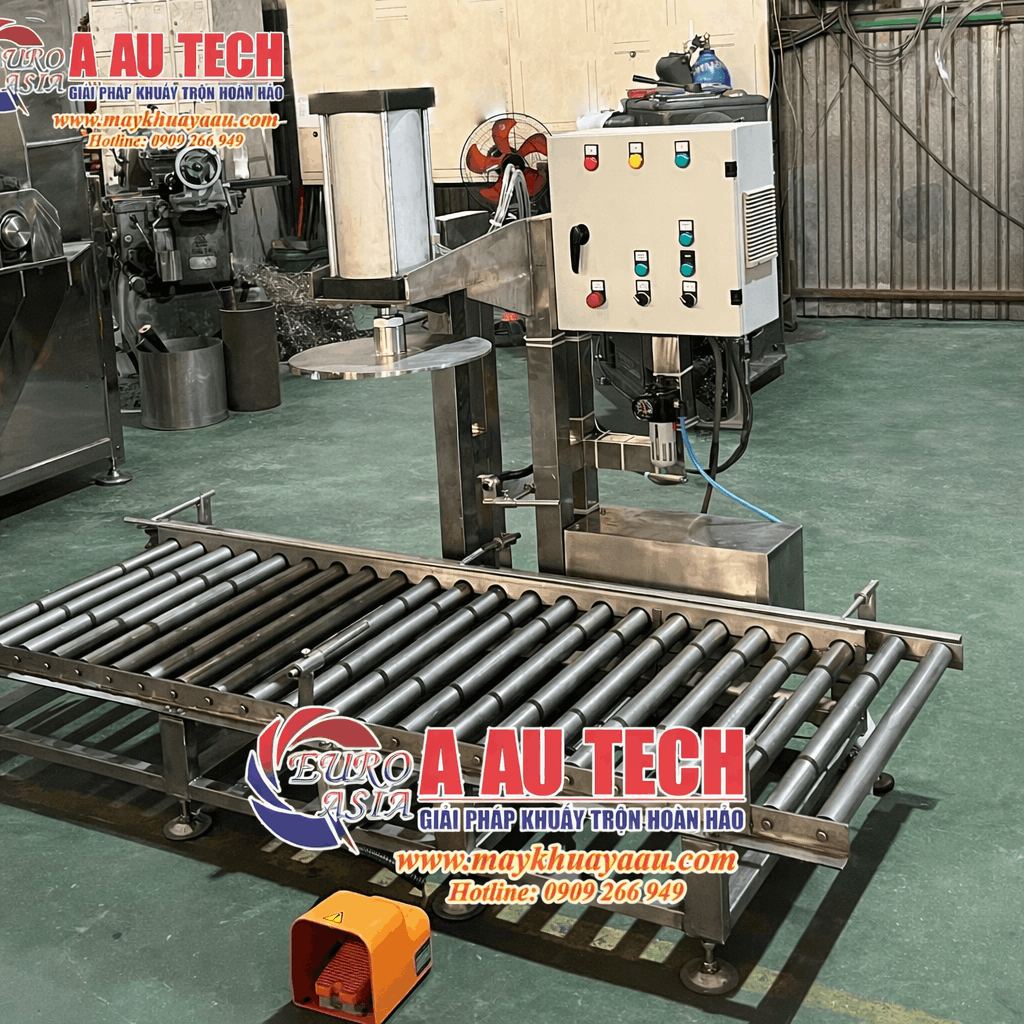 máy đóng nắp thùng sơn