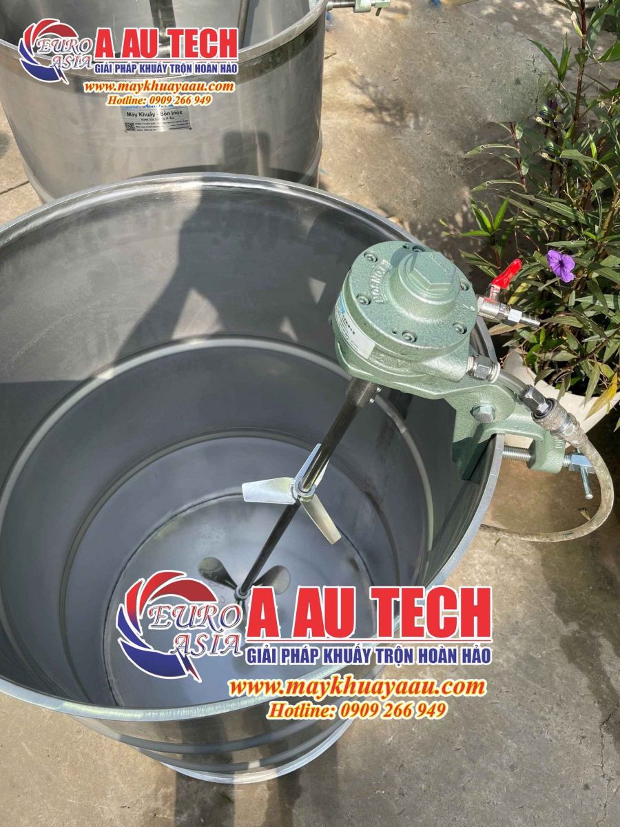 máy khuấy sơn khí nén 200 lít