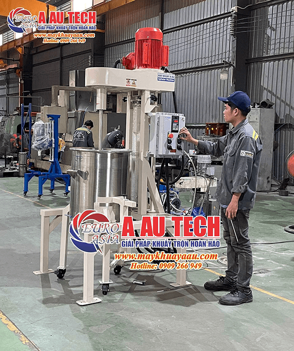 máy khuấy sơn dung môi 200 lít phòng nổ