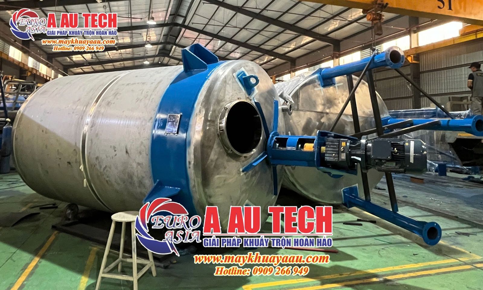 hình ảnh giao hàng dự án máy khuấy sơn