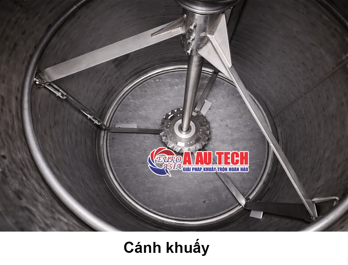 cánh khuấy phân tán kèm cánh quét đảo