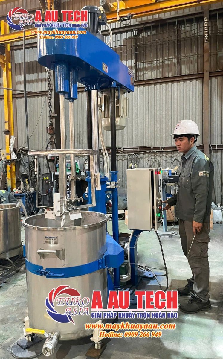 máy khuấy sơn chống thấm 2 trục 2