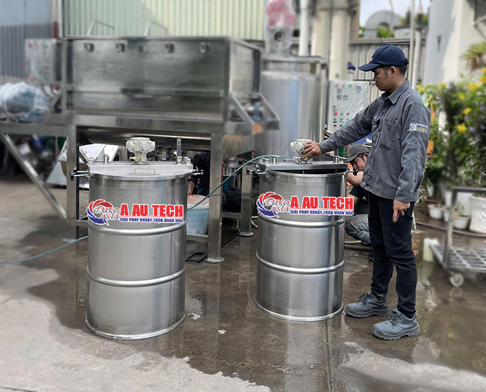 máy khuấy sơn gá thùng phuy 200 lít