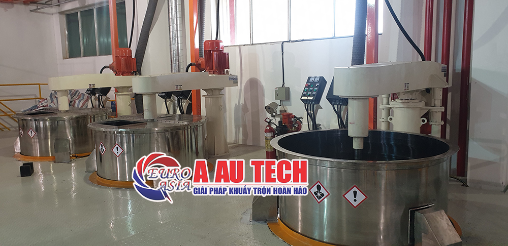 hệ thống máy khuấy sơn dầu phòng nổ