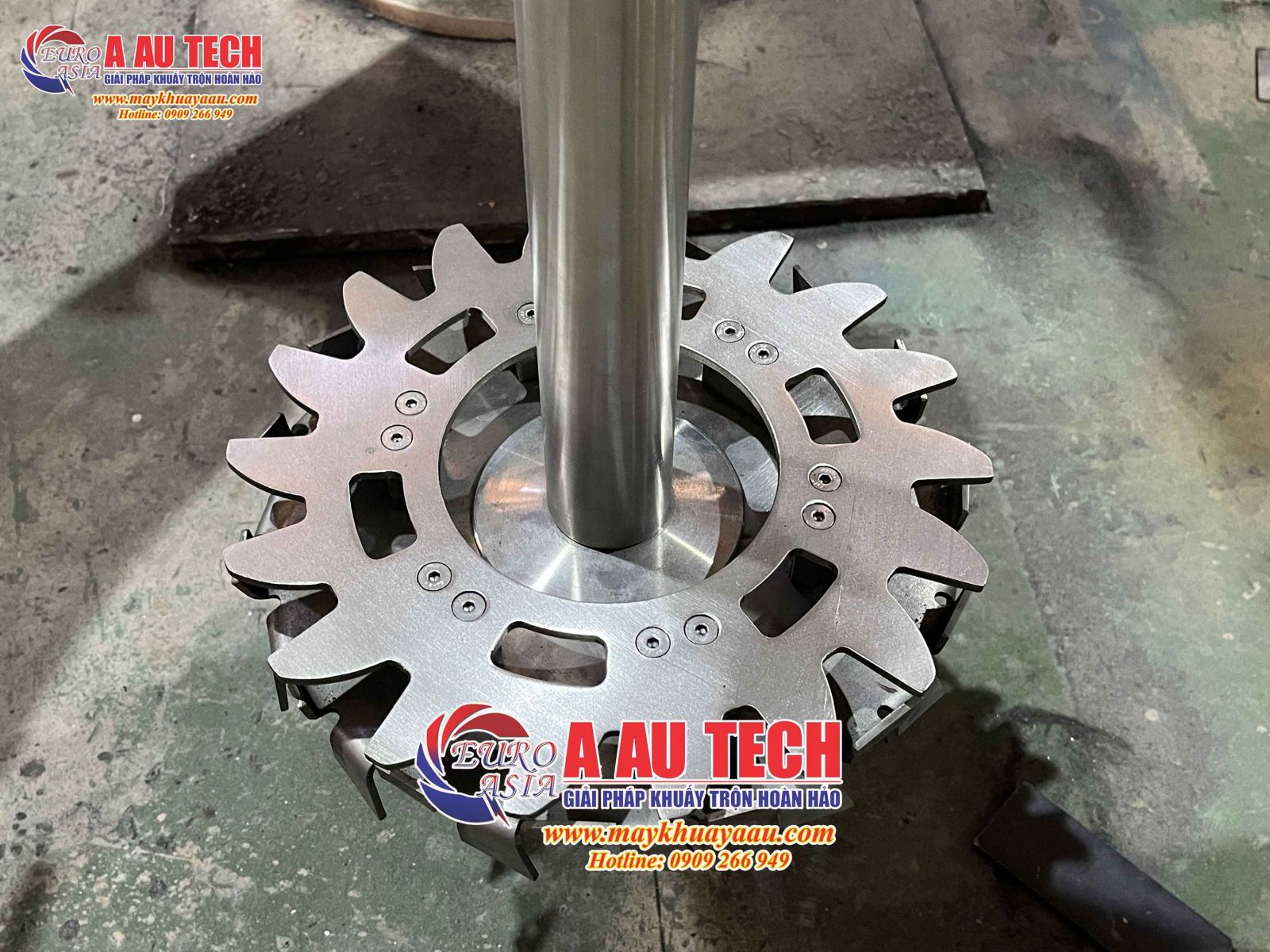 Máy khuấy sơn đĩa đôi