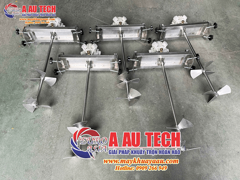 máy khuấy khí nén thùng phuy 100 lít