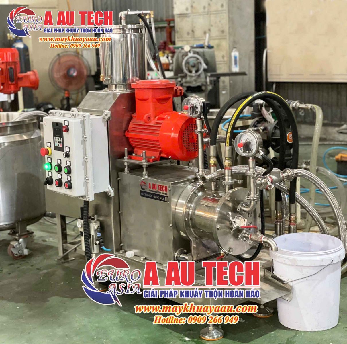 máy nghiền ngang thí nghiệm 2