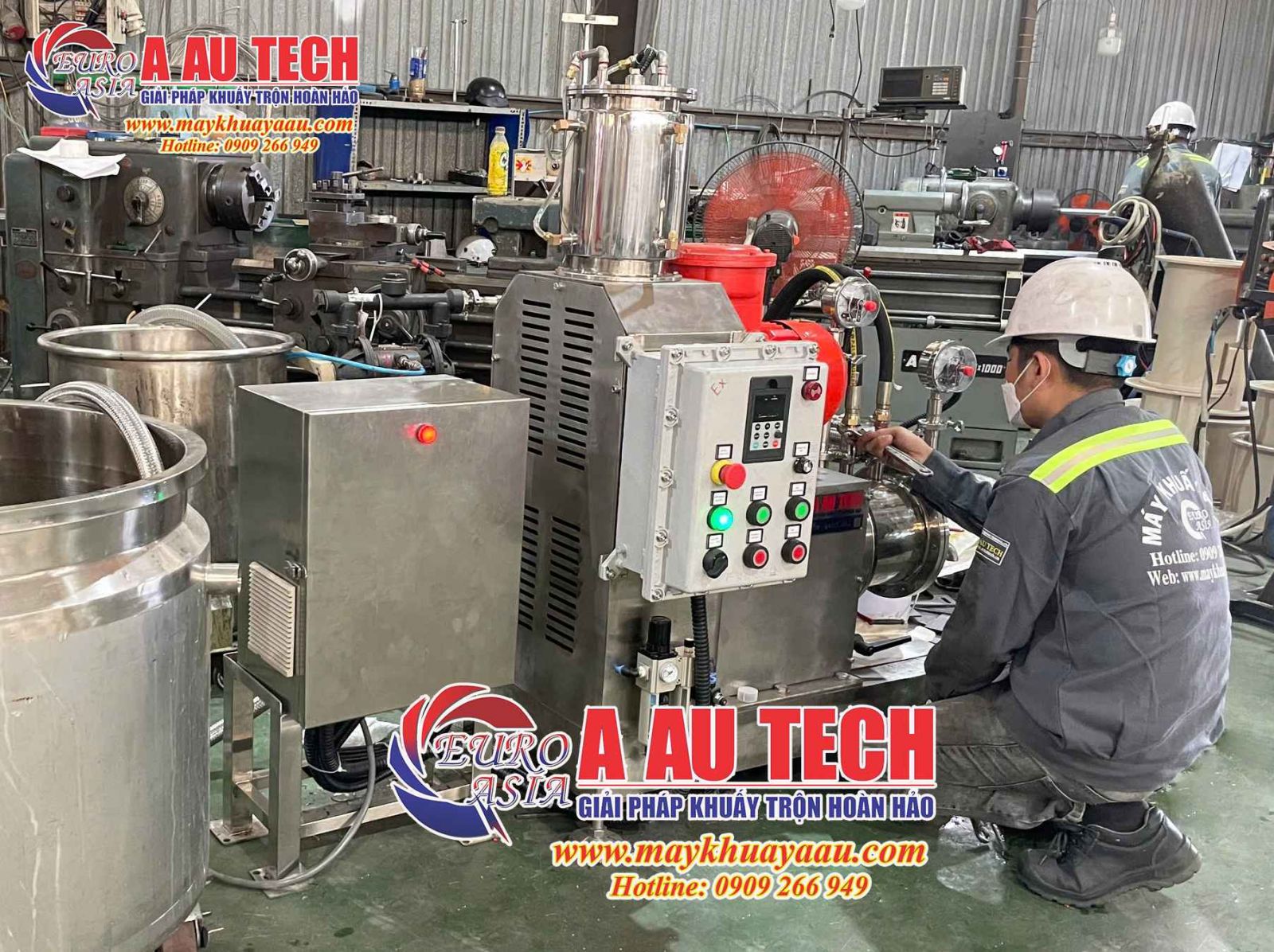 máy nghiền ngang thí nghiệm 3
