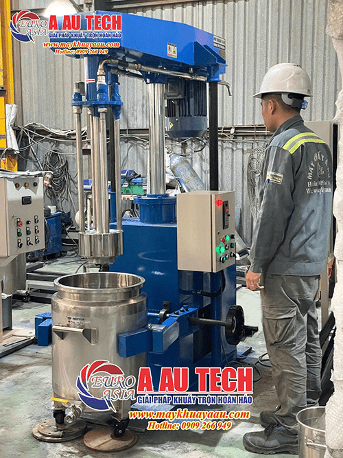 máy nghiền sơn 50kg dạng rổ