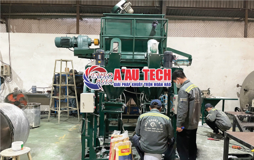 Máy trộn bột xây dựng
