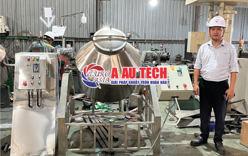 Máy trộn bột hình trống 