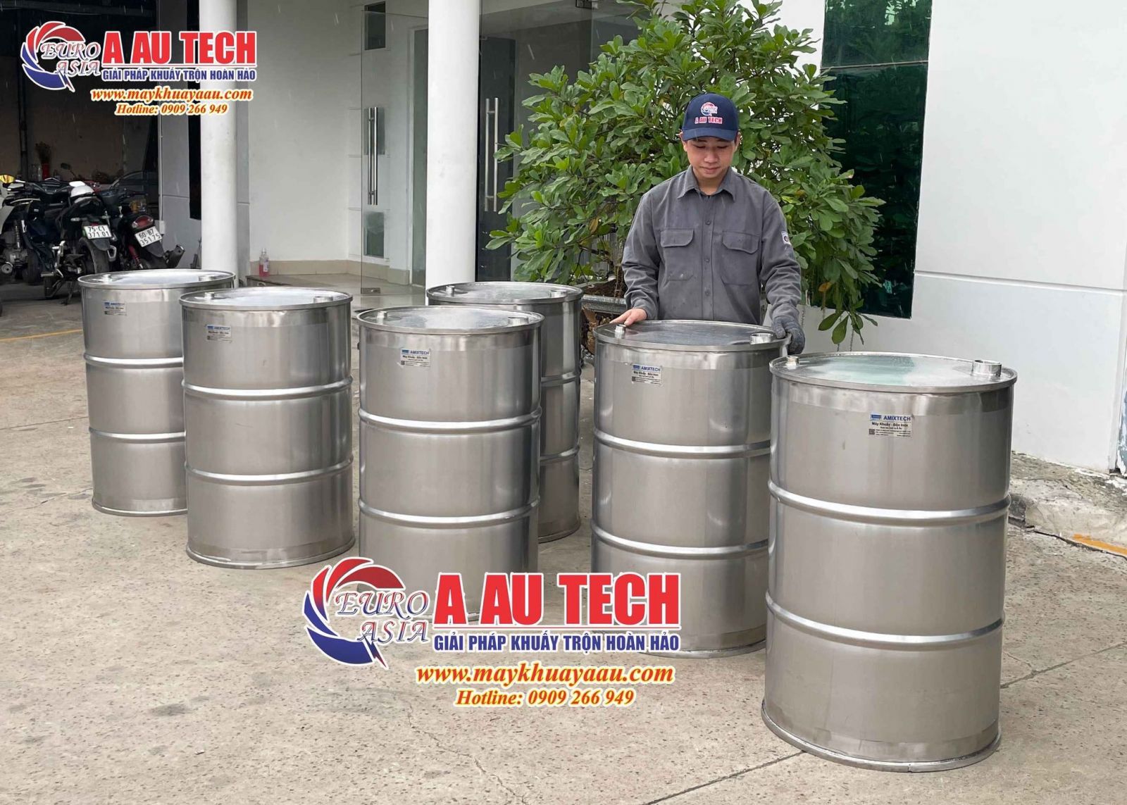 thùng phuy inox 200 lít 