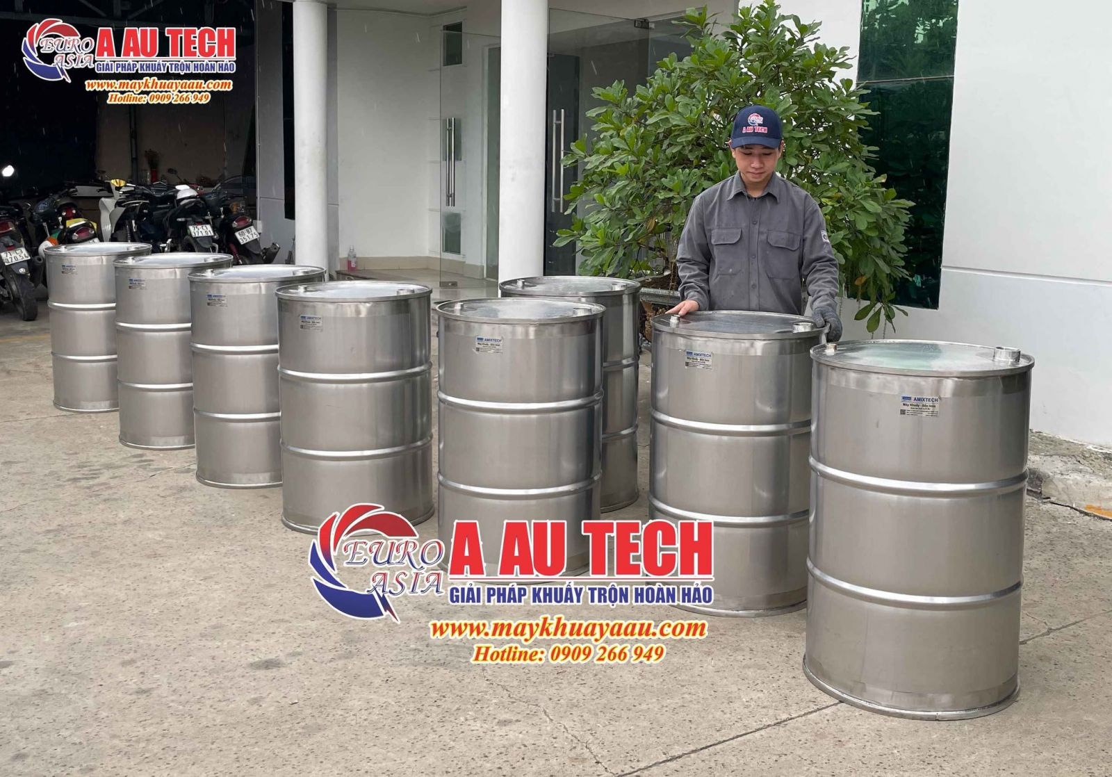 thùng phuy inox 200 lít á âu