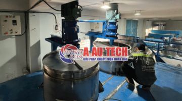 Lưu ý khi gia công bồn khuấy sơn 1000L lắp sàn thao tác theo yêu cầu