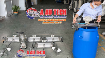 Máy khuấy gá ngang thùng phuy – Giải pháp cho phuy 100–200 lít