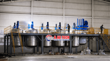 Máy khuấy phân tán sơn kèm cánh quét thành bồn 5000 lít – Giải pháp tối ưu cho ngành sơn công nghiệp