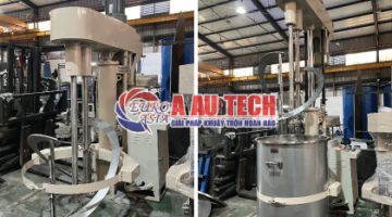 Máy khuấy sơn epoxy 2 trục thiết kế theo yêu cầu sản xuất 