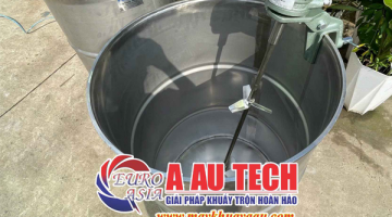 Máy khuấy sơn khí nén kẹp miệng thùng phuy 200 lít giải pháp khuấy trộn sơn an toàn và hiệu quả