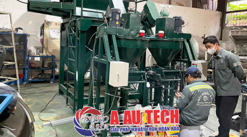 Máy trộn bột xây dựng 1000kg 2 tầng giải pháp tối ưu cho ngành vật liệu xây dựng