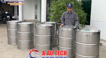 Thùng phuy inox 200 lít-Giải pháp lưu trữ an toàn cho sơn, xăng, dầu và hóa chất
