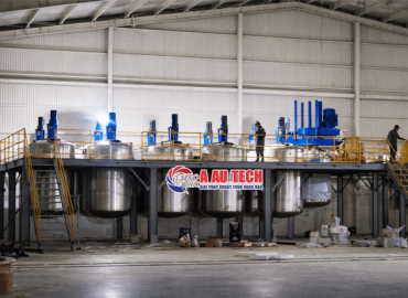 Máy khuấy phân tán sơn kèm cánh quét thành bồn 5000 lít – Giải pháp tối ưu cho ngành sơn công nghiệp