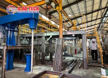 Máy khuấy sơn công nghiệp công suất lớn Khuấy phân tán sơn đến 5000 lít