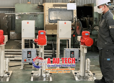 Máy khuấy sơn thí nghiệm phòng nổ 5-10 lít Giải pháp khuấy trộn an toàn, chính xác cho phòng lab