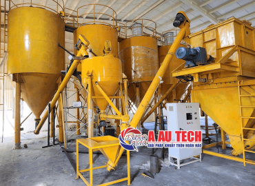 Hệ Thống Máy Trộn Xi Măng 2 Tầng Kèm Silo Chứa Giải Pháp Tối Ưu Cho Sản Xuất Vật Liệu Xây Dựng