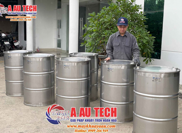 Thùng phuy inox 200 lít-Giải pháp lưu trữ an toàn cho sơn, xăng, dầu và hóa chất